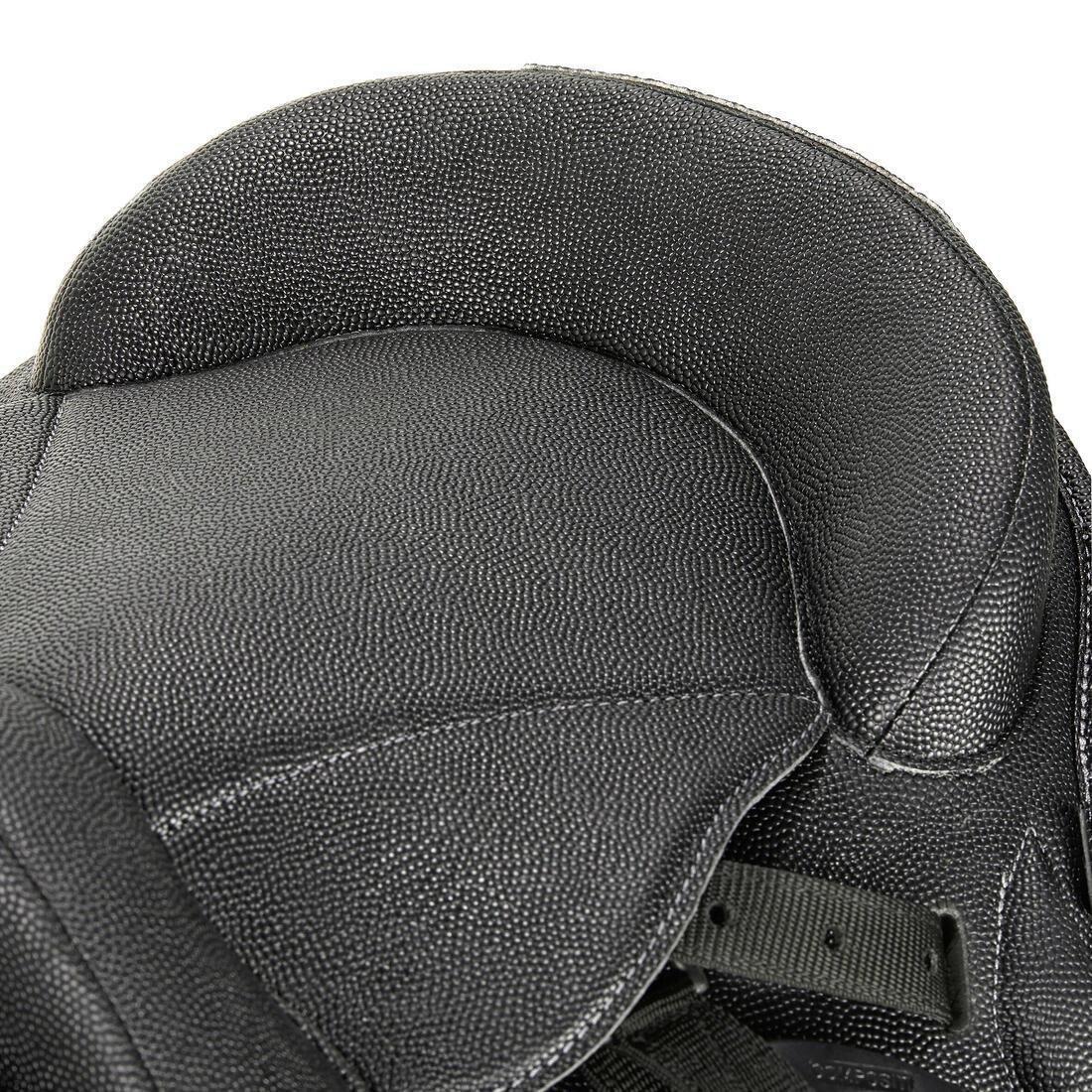 Horse Riding Synthetic Pony Saddle - 100, Black, No Color, large image number 3