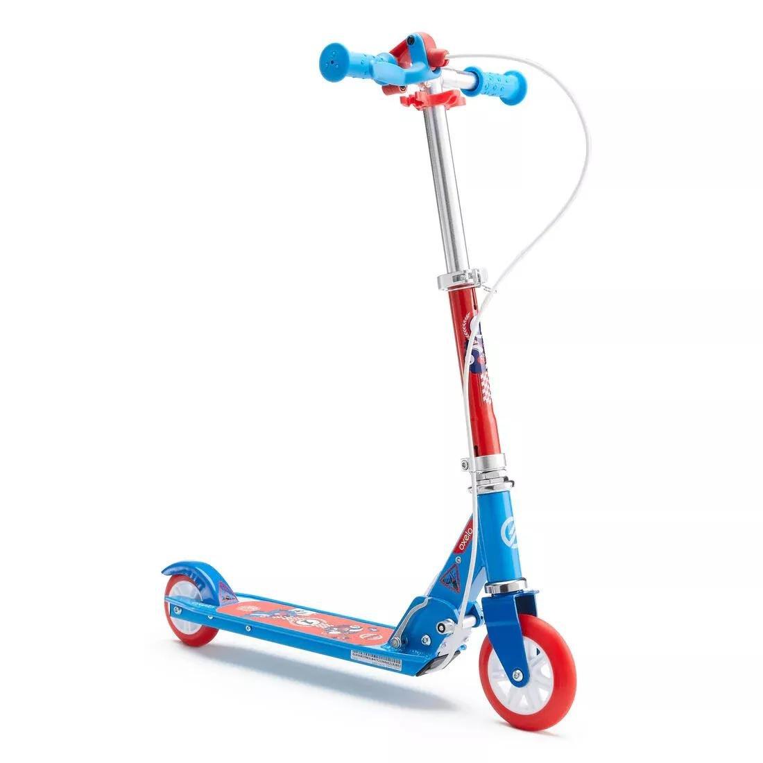 Kids Girls Scooter with Brake - Play 5, Purple, No Color, large image number 1