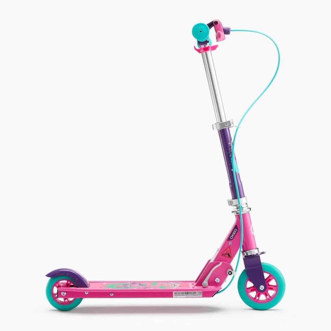 Kids Girls Scooter with Brake - Play 5, Purple, No Color, large image number 3