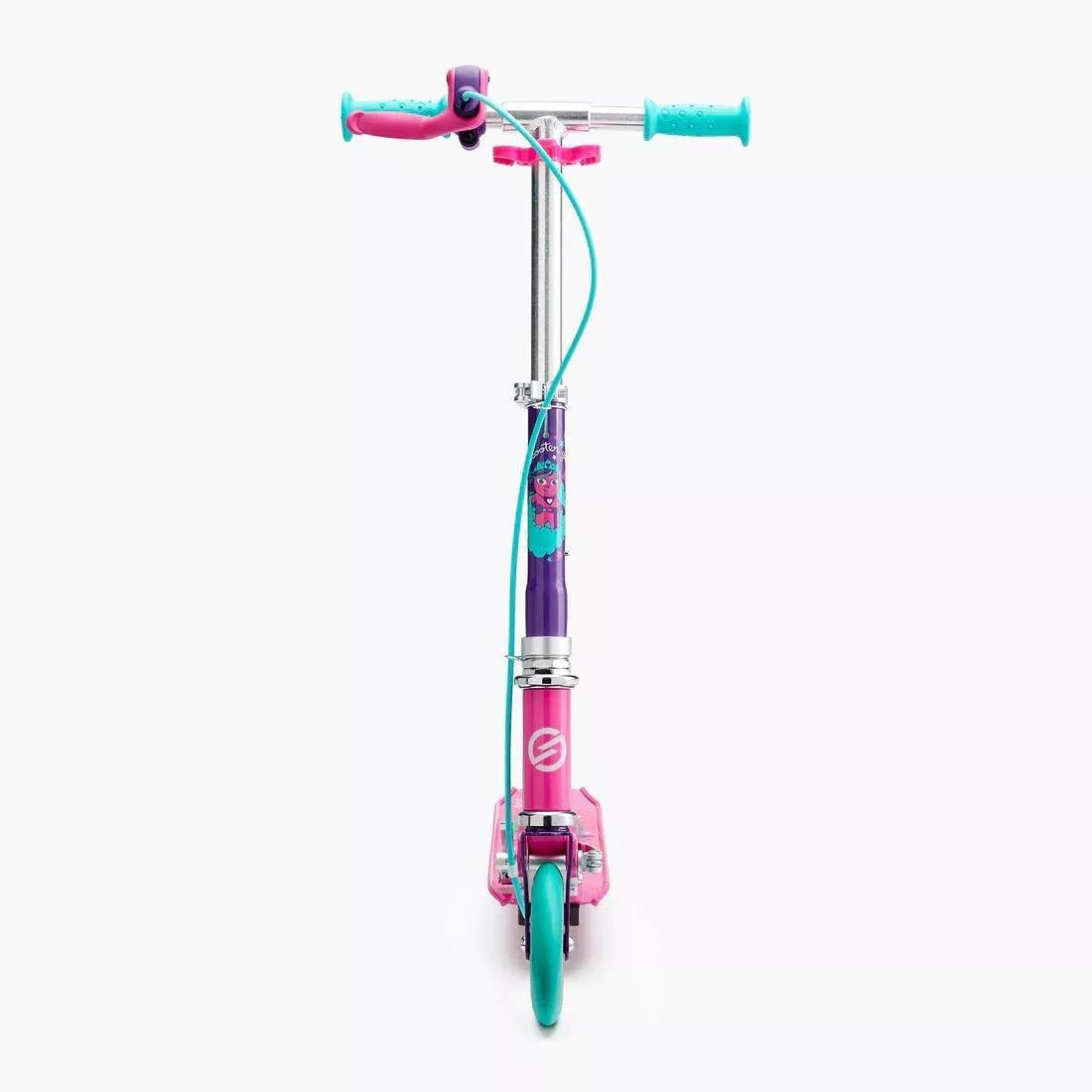 Kids Girls Scooter with Brake - Play 5, Purple, No Color, large image number 4