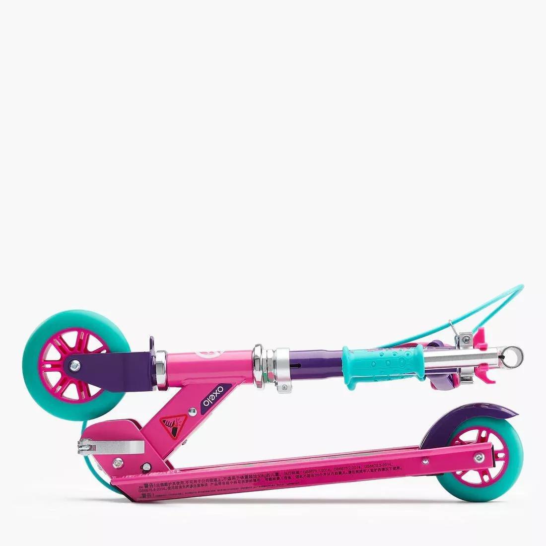 Kids Girls Scooter with Brake - Play 5, Purple, No Color, large image number 5