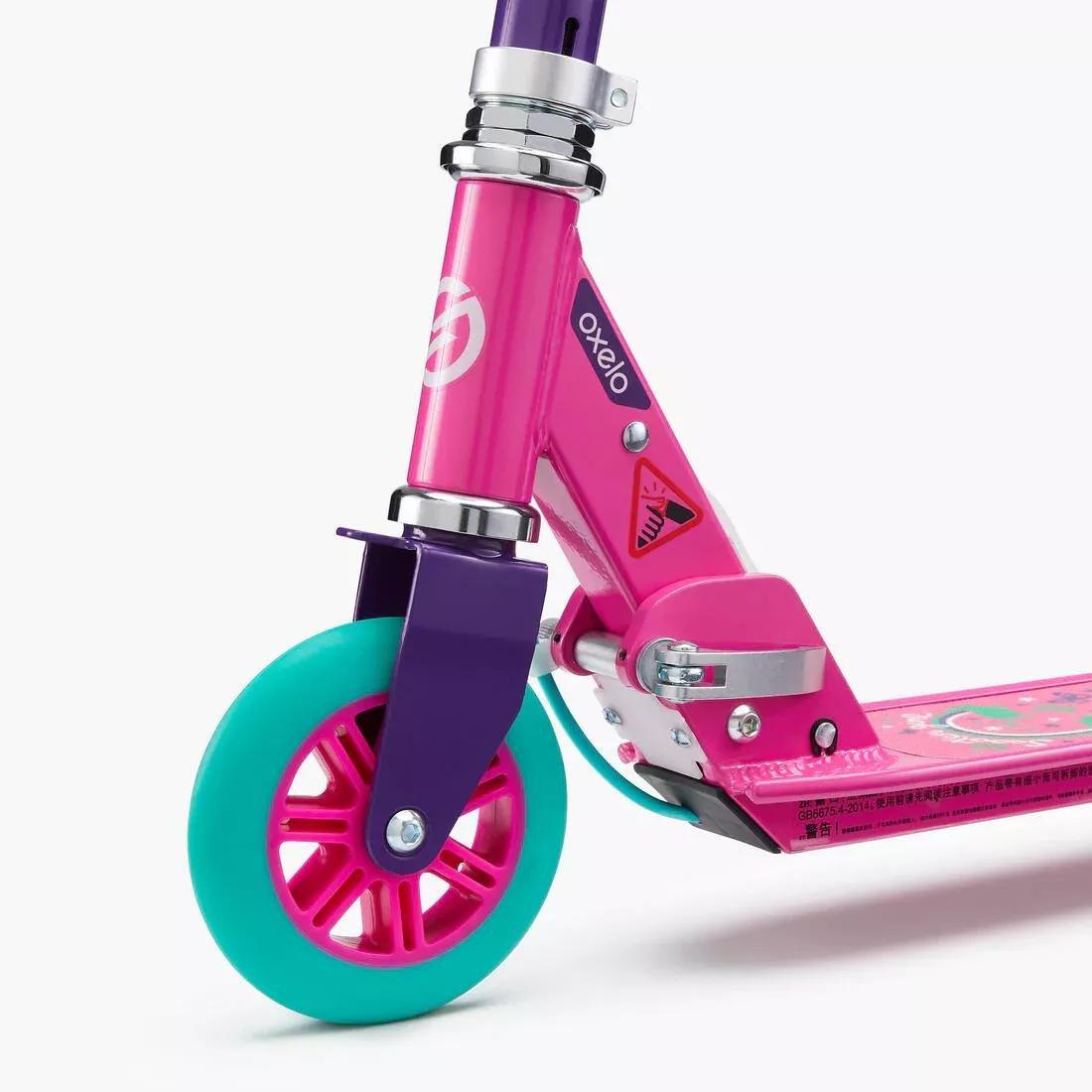 OXELO - Play 5 Children's Scooter with Brake, Purple