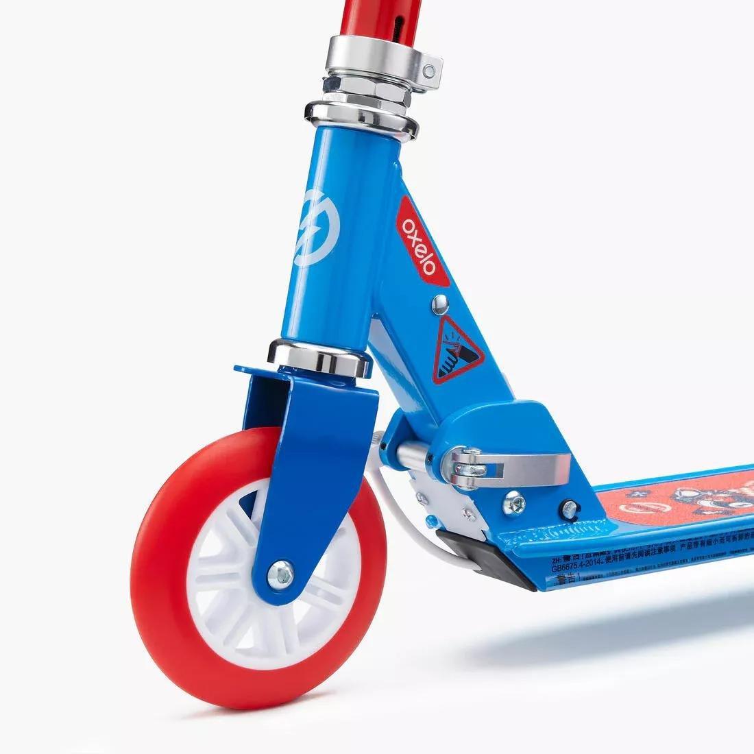 OXELO - Play 5 Children's Scooter with Brake, Blue