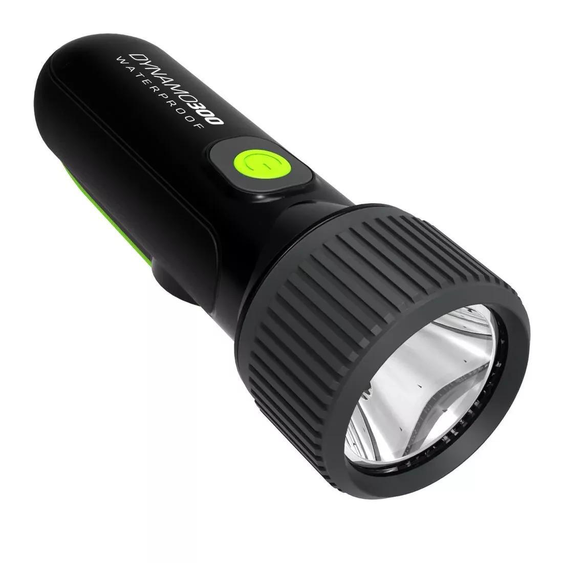 FORCLAZ - Self-Powered 35 Lumen Waterproof Torch, Black