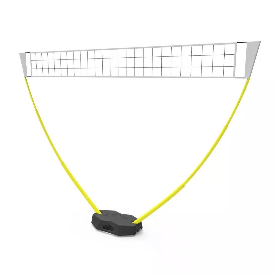 COPAYA - Beginner Beach Volleyball Set (Net and Posts) BV100, Sunshine Yellow