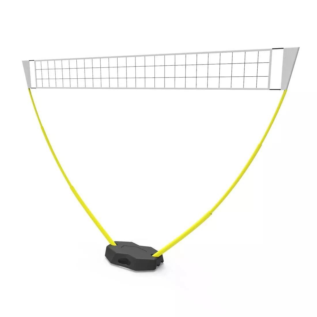 Beginner Beach Volleyball Set (Net and Posts) - BV100, Yellow, No Color, medium