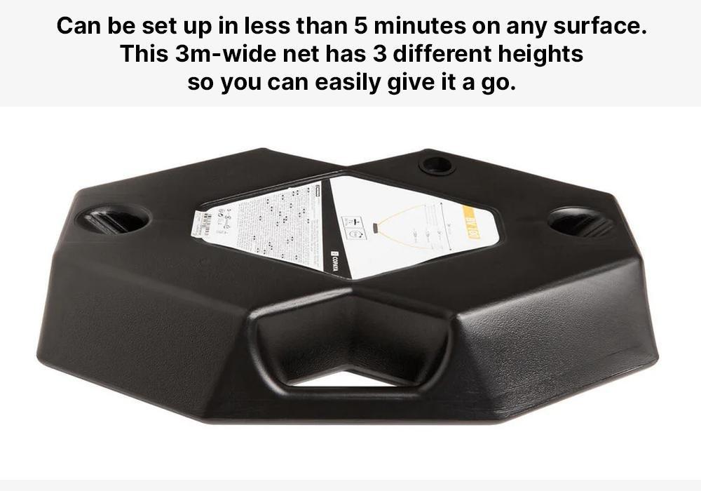 Beginner Beach Volleyball Set (Net and Posts) - BV100, Yellow, No Color, medium