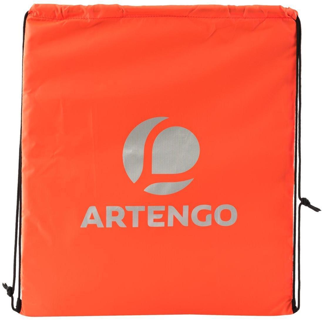 ARTENGO - Shoe Bag, Fluo Blood Orange