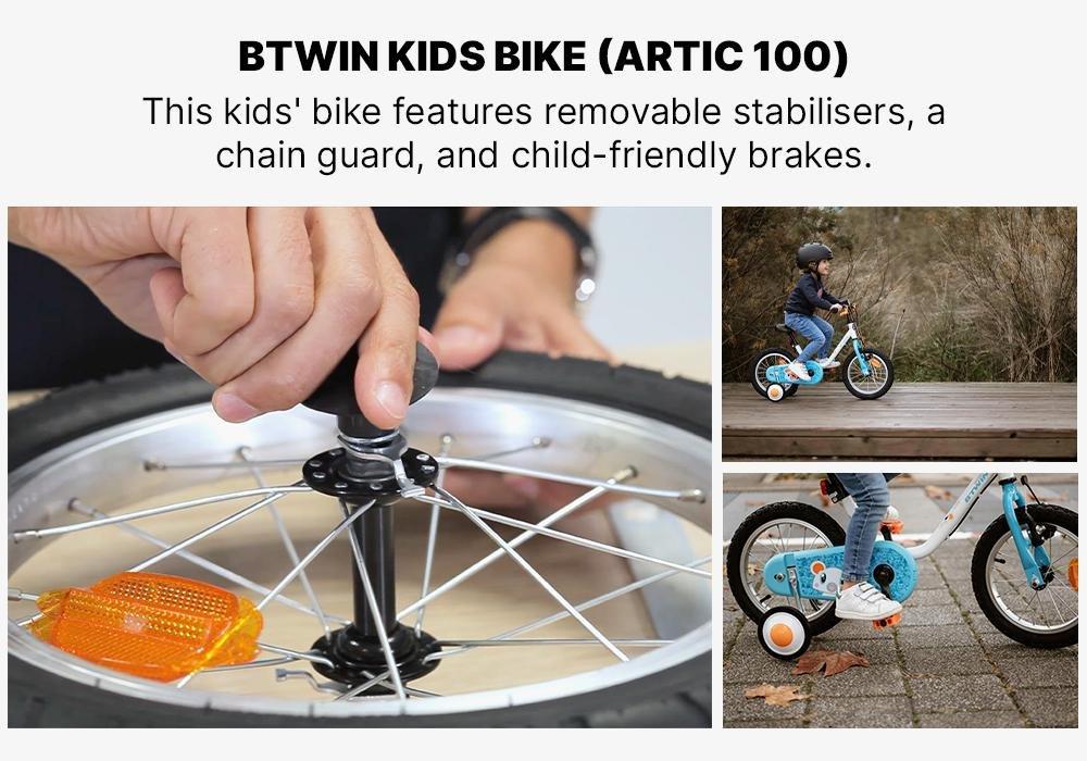 Kids 14 Bike Arctic100 , Snow White, No Color, large image number 18