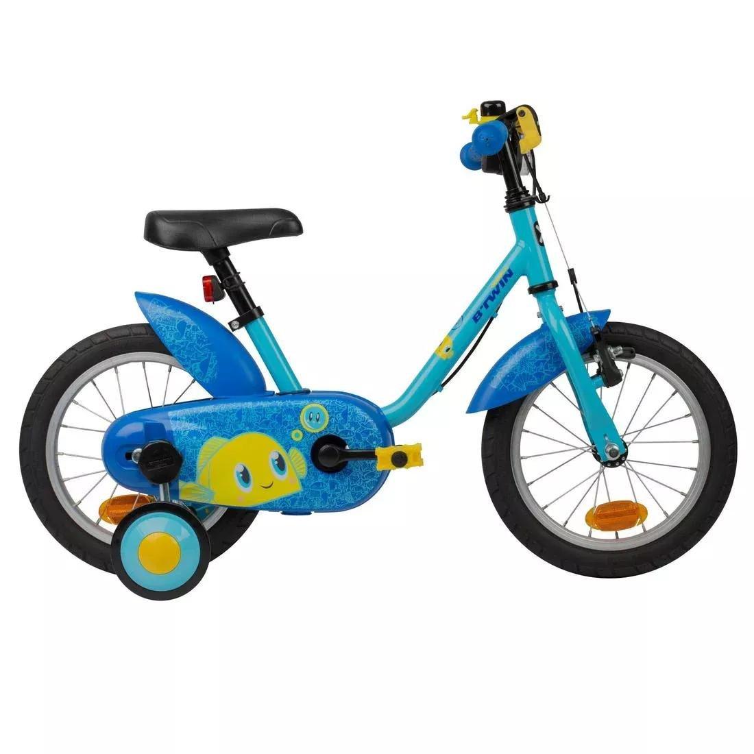 Kids 14 Bike Ocean500, Blue, No Color, medium