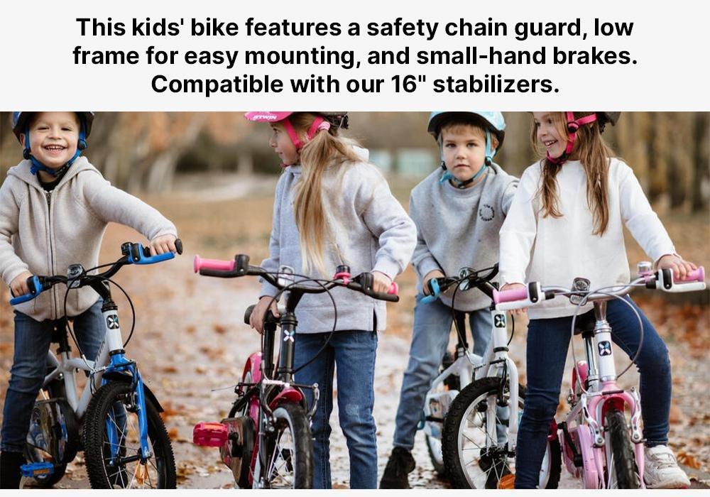 ULTRA WHITE 16 Inch KIDS BIKE INUIT 100 4-6 YEARS OLD - White, No Color, large image number 14