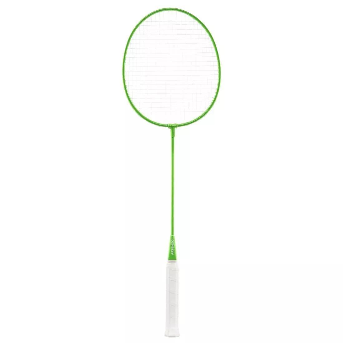 Adult Badminton Rackets Set - Pink/Green, fluo green, No Color, large image number 2