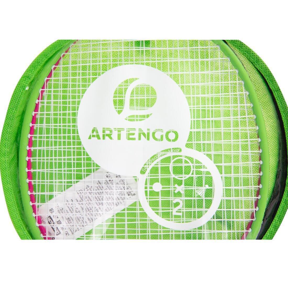 Adult Badminton Rackets Set - Pink/Green, fluo green, No Color, large image number 5