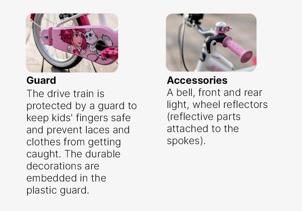 16 InchKids Bike Doctogirl500, Snow White, No Color, medium