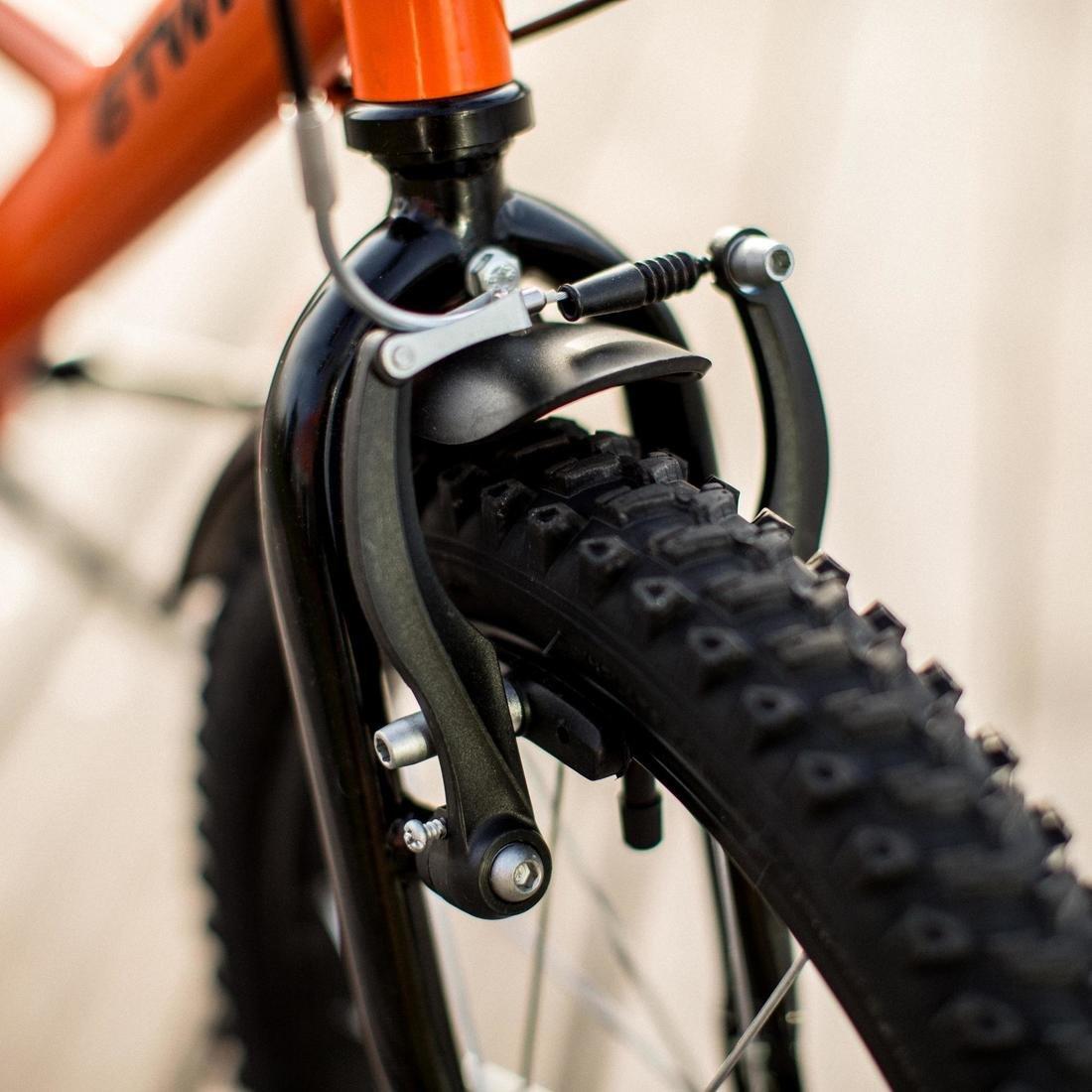 Kids 16-inch, chain guard, easy-braking bike, orange, No Color, large image number 5