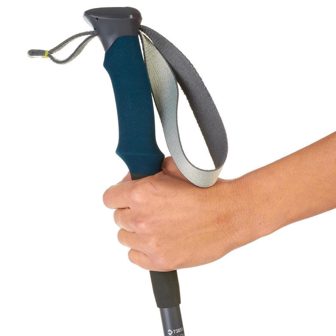 Adult Anti-Shock Hiking Pole, Grey/Blue, Grey, No Color, large image number 7