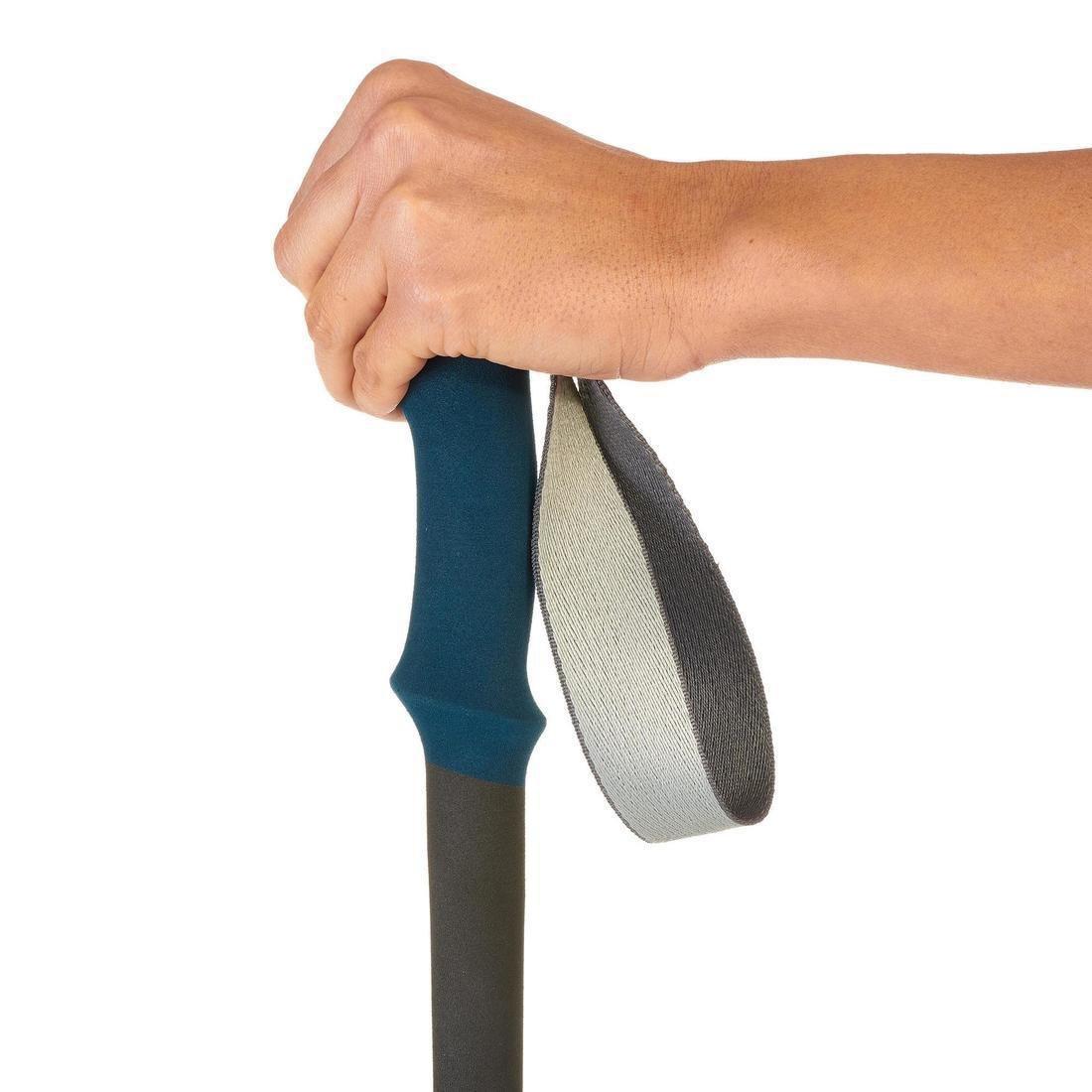 Adult Anti-Shock Hiking Pole, Grey/Blue, Grey, No Color, large image number 9