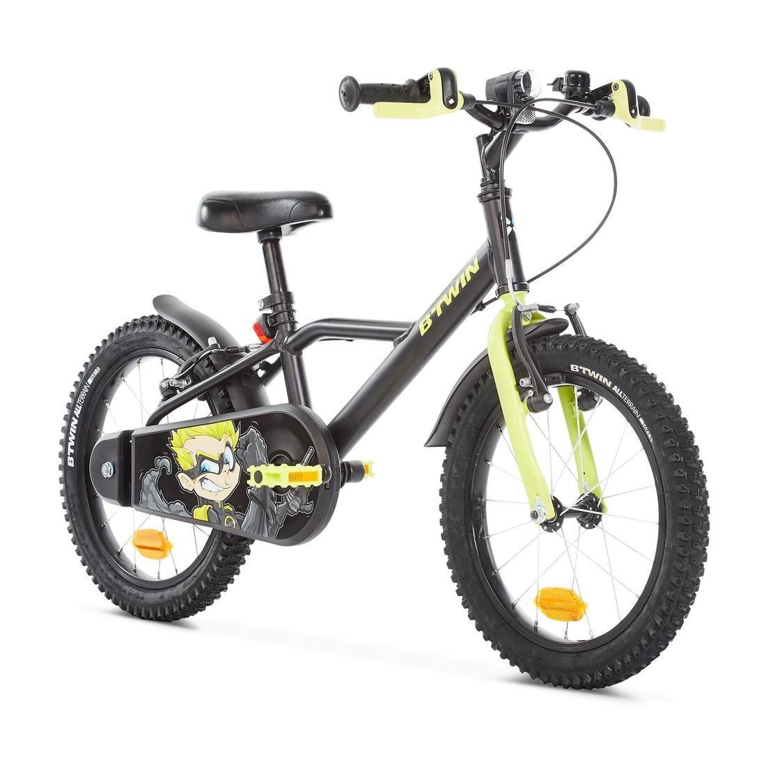 KIDS 16 Inch BIKE DARK HERO - 500 4-6 YEARS OLD - Black, No Color, large image number 0