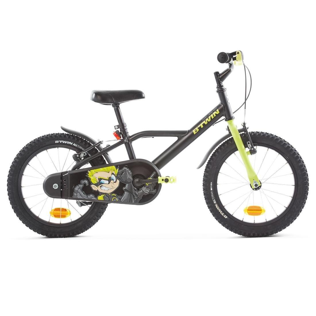 KIDS 16 Inch BIKE DARK HERO - 500 4-6 YEARS OLD - Black, No Color, large image number 1