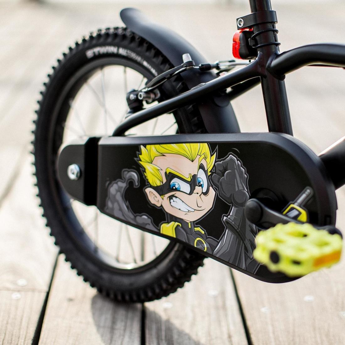KIDS 16 Inch BIKE DARK HERO - 500 4-6 YEARS OLD - Black, No Color, large image number 3