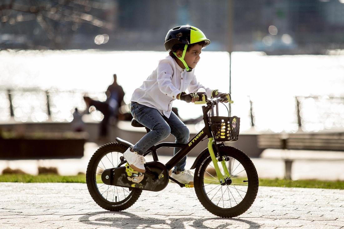 KIDS 16 Inch BIKE DARK HERO - 500 4-6 YEARS OLD - Black, No Color, large image number 5
