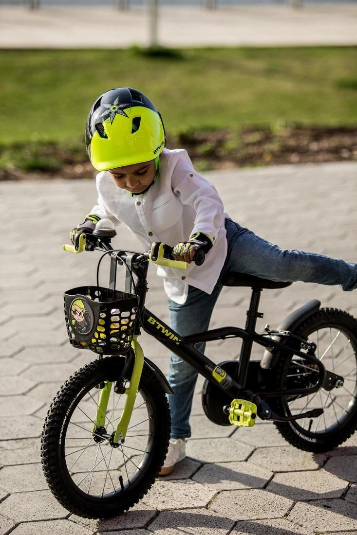 KIDS 16 Inch BIKE DARK HERO - 500 4-6 YEARS OLD - Black, No Color, large image number 6
