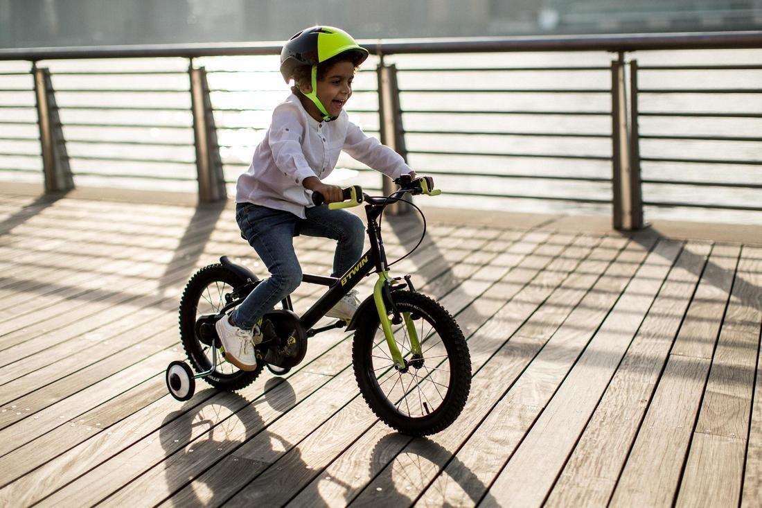 KIDS 16 Inch BIKE DARK HERO - 500 4-6 YEARS OLD - Black, No Color, large image number 7