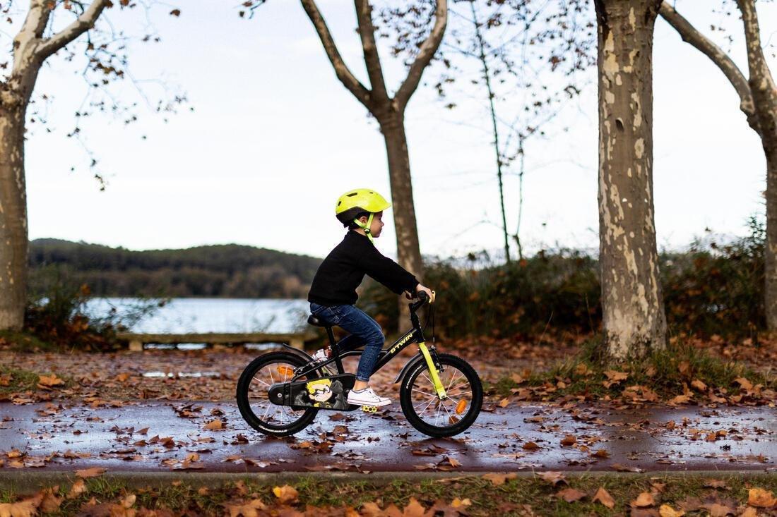 KIDS 16 Inch BIKE DARK HERO - 500 4-6 YEARS OLD - Black, No Color, large image number 10