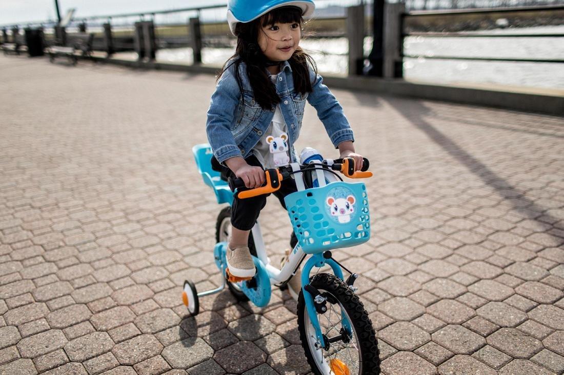 Kids' Bike Basket, Light Blue, No Color, large image number 2