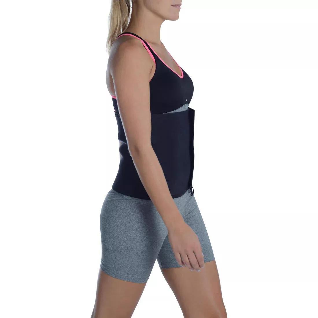 Cardio Fitness Sauna Belt, Black, No Color, medium