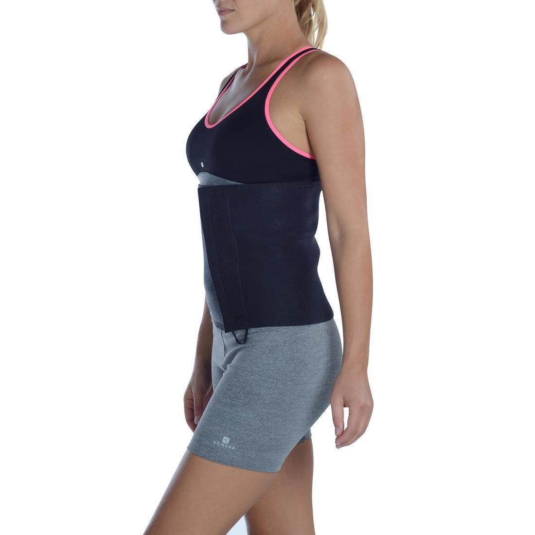 Cardio Fitness Sauna Belt, Black, No Color, large image number 2