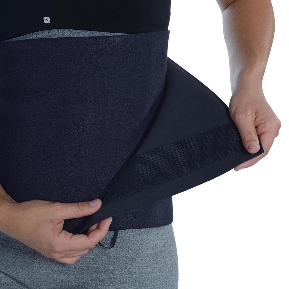 Cardio Fitness Sauna Belt, Black, No Color, large image number 6