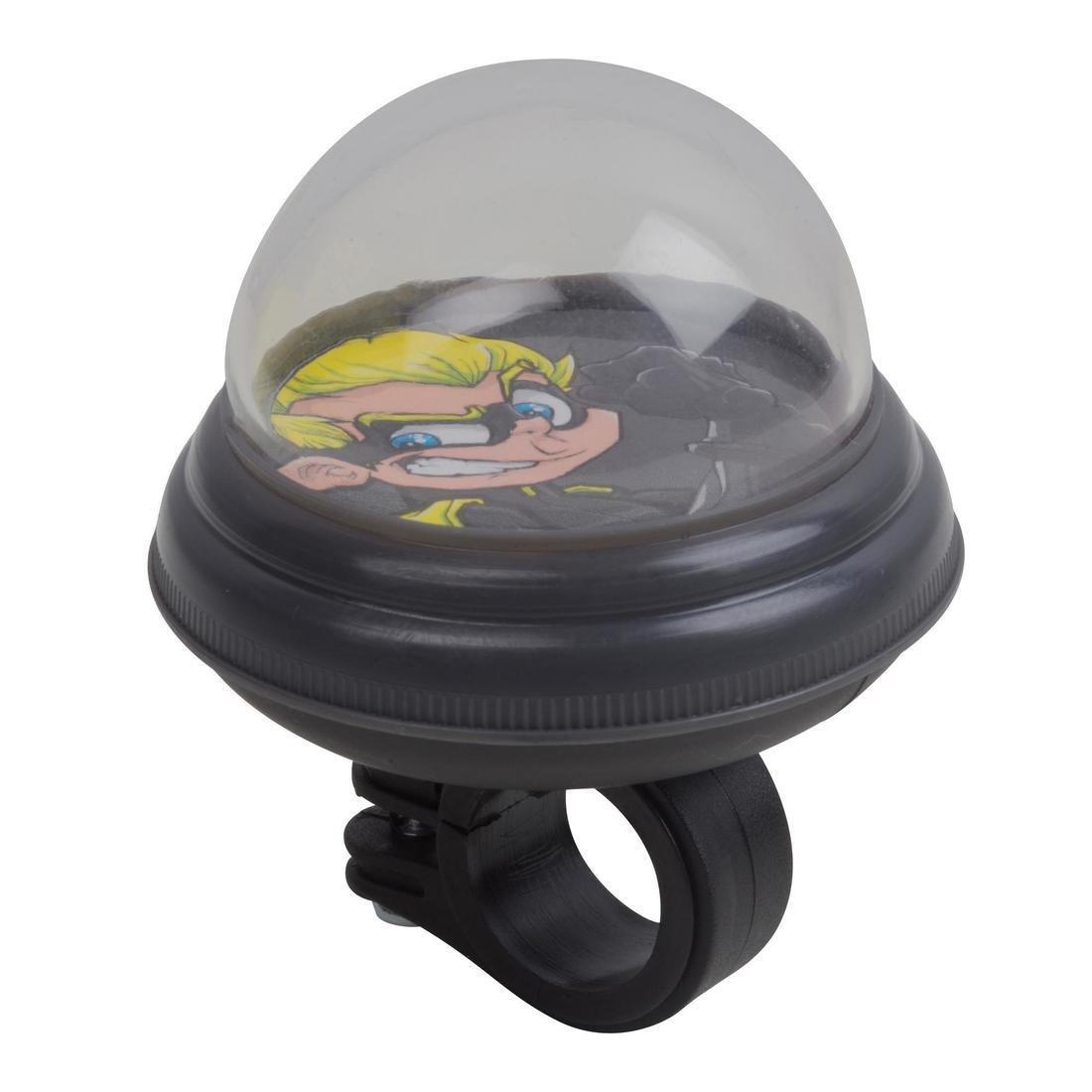Kids Domed Bike Bell, Dark Hero, Black, , large image number 3