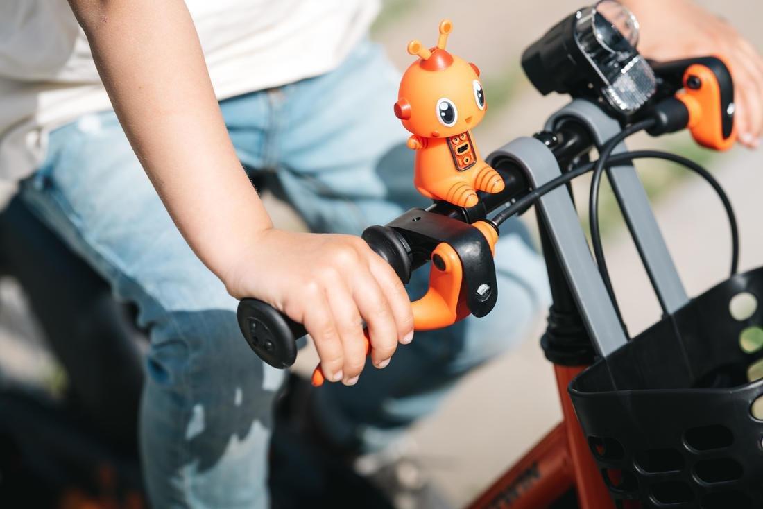 BTWIN - Robot Children's Bike Horn, Orange