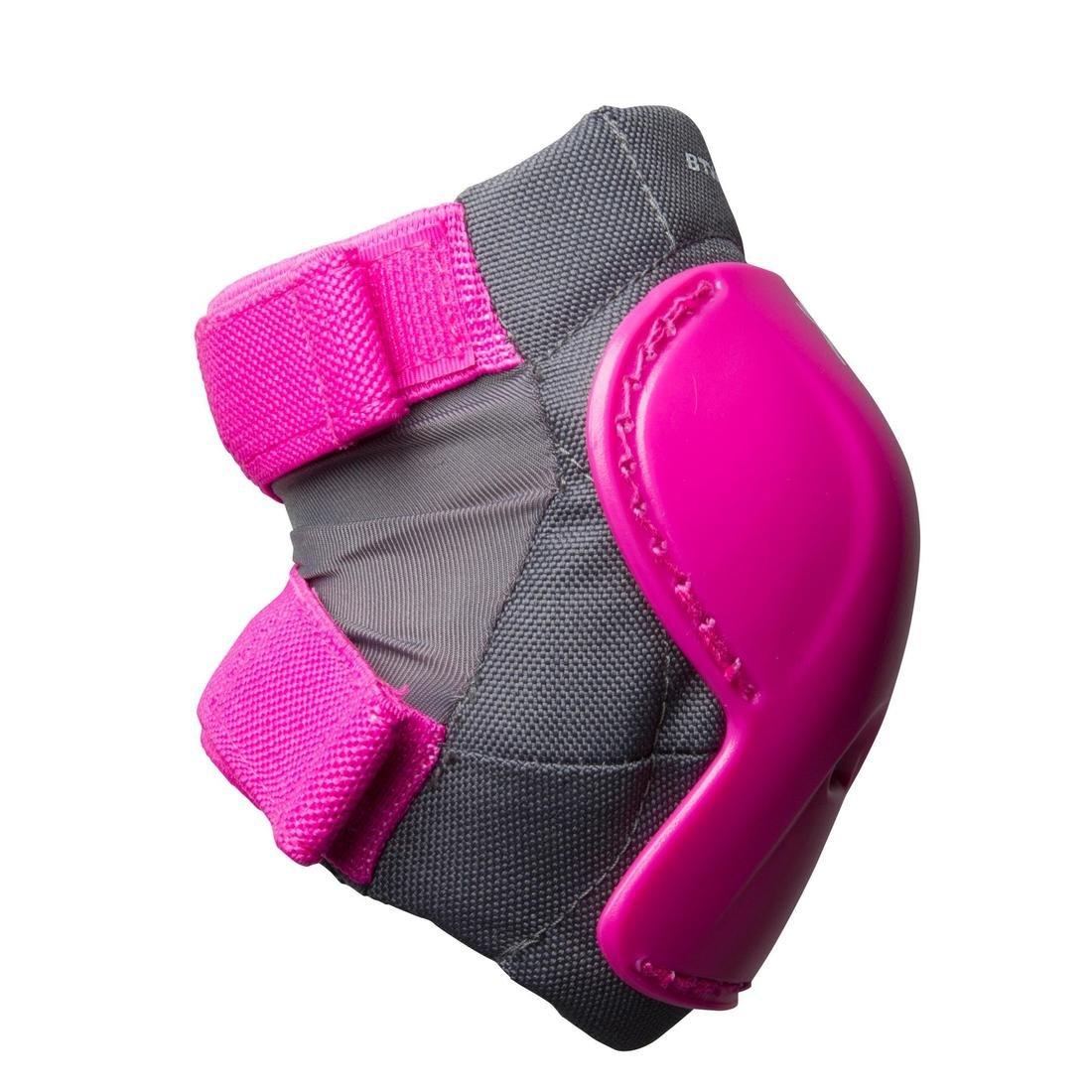 Kids' Elbow and Knee Pads for Cycling, Pink, No Color, large image number 1