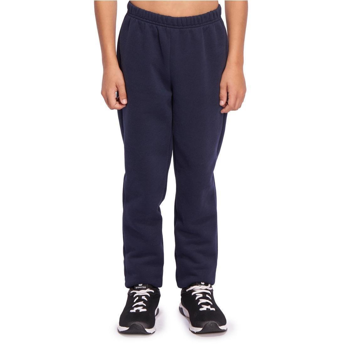 100 Warm'y Boys' Brushed Jersey Gym Bottoms, black, No Color, large image number 10