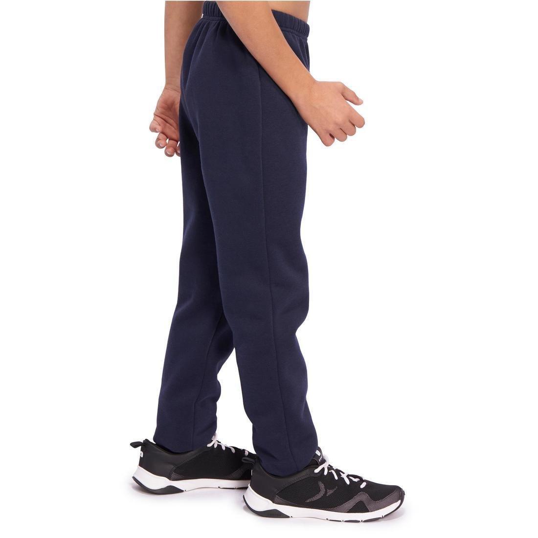 100 Warm'y Boys' Brushed Jersey Gym Bottoms, black, No Color, large image number 11