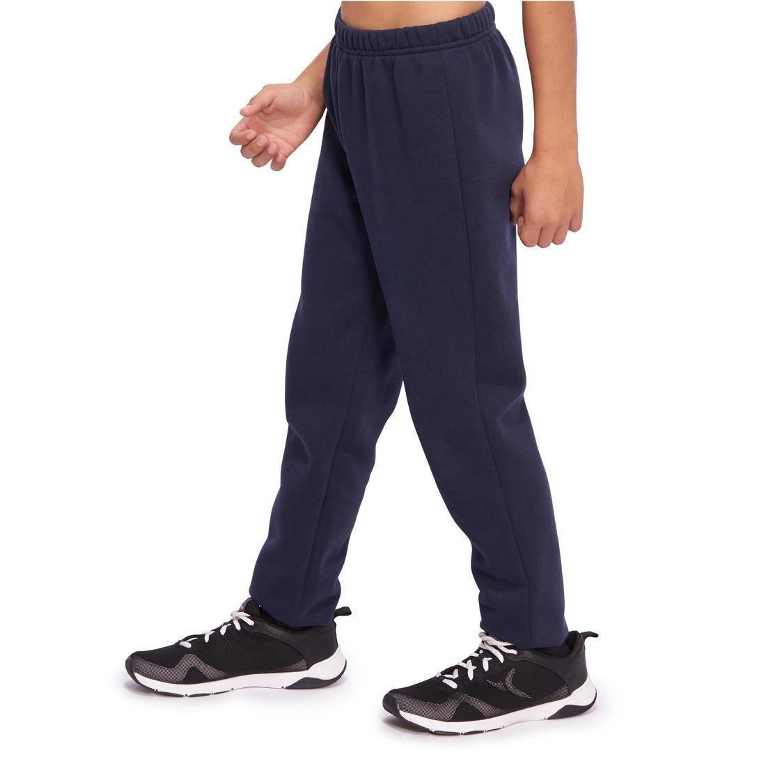 100 Warm'y Boys' Brushed Jersey Gym Bottoms, black, No Color, large image number 13