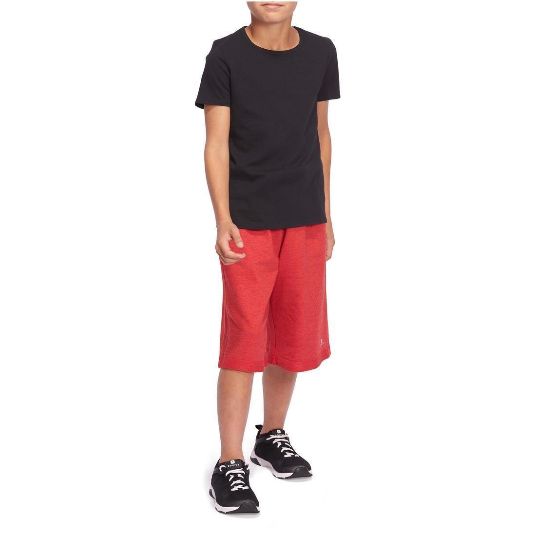 100 Boys Short-Sleeved Gym T-Shirt Title, Black, No Color, large image number 1