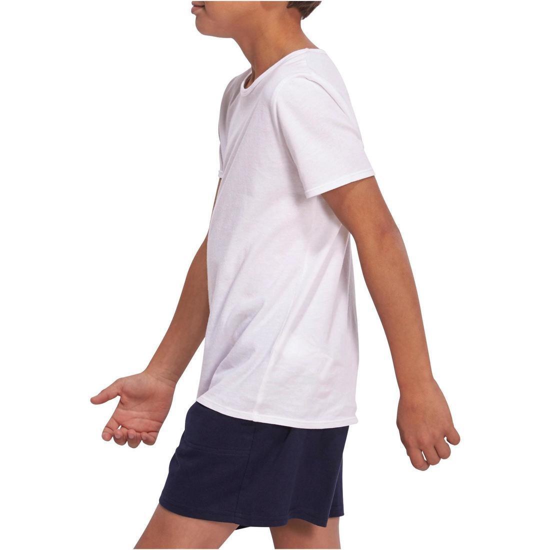 100 Boys Short-Sleeved Gym T-Shirt Title, Black, No Color, large image number 11