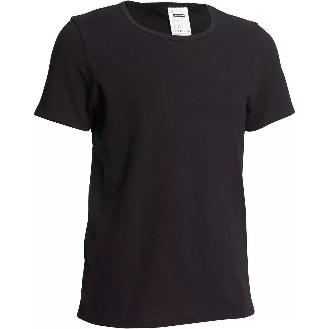 100 Boys Short-Sleeved Gym T-Shirt Title, Black, No Color, large image number 14