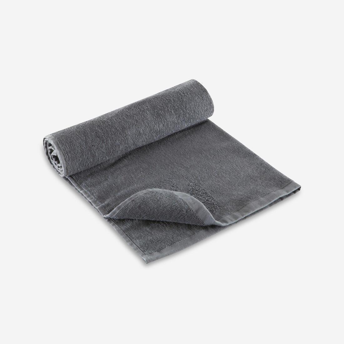 Cotton Fitness Towel, Graphite, No Color, large image number 1