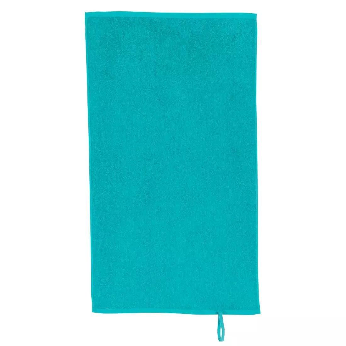 Small Cotton Fitness Towel, tropical blue, No Color, large image number 1