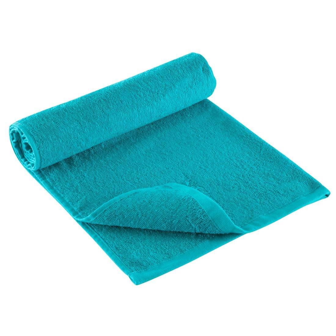 Small Cotton Fitness Towel, tropical blue, No Color, large image number 2