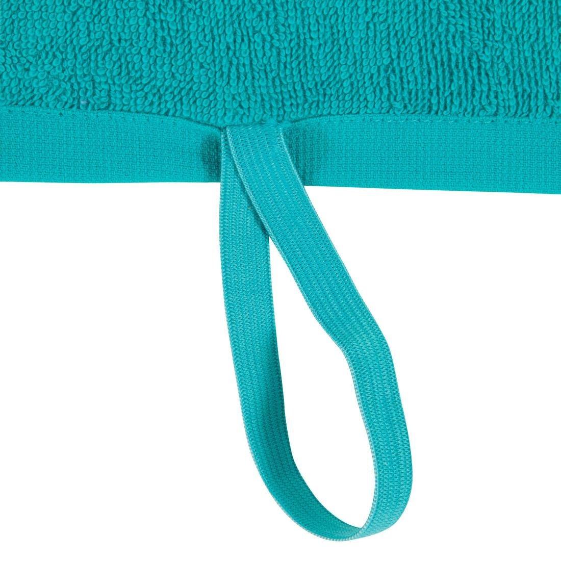 Small Cotton Fitness Towel, tropical blue, No Color, large image number 6