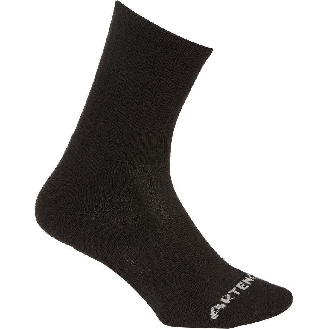 RS800 Adult High Sports Socks 3-pack, Black, No Color, medium