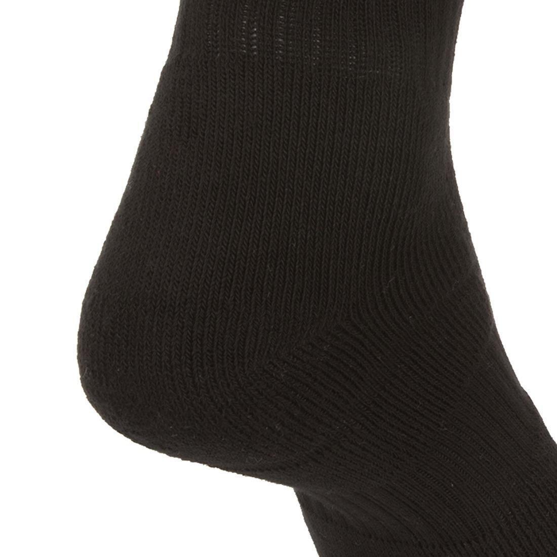 ARTENGO - RS800 Adult High Sports Socks 3-pack, Black