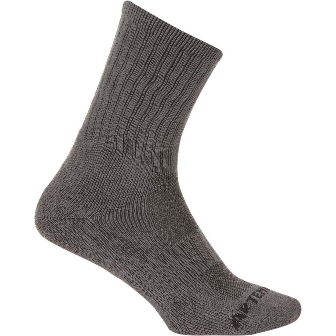 ARTENGO - RS800 Adult High Sports Socks 3-pack, Black