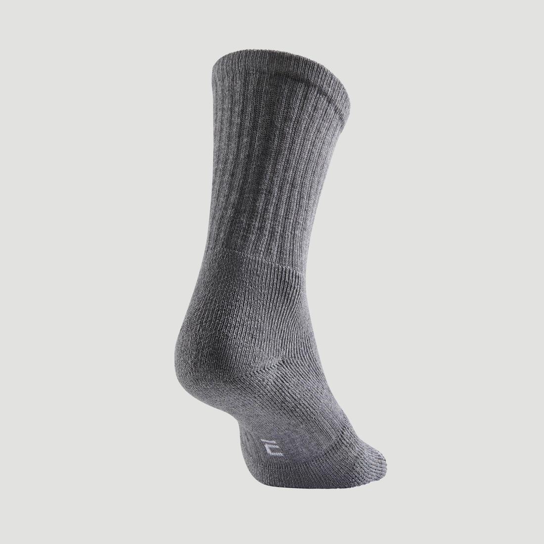 ARTENGO - RS800 Adult High Sports Socks 3-pack-White