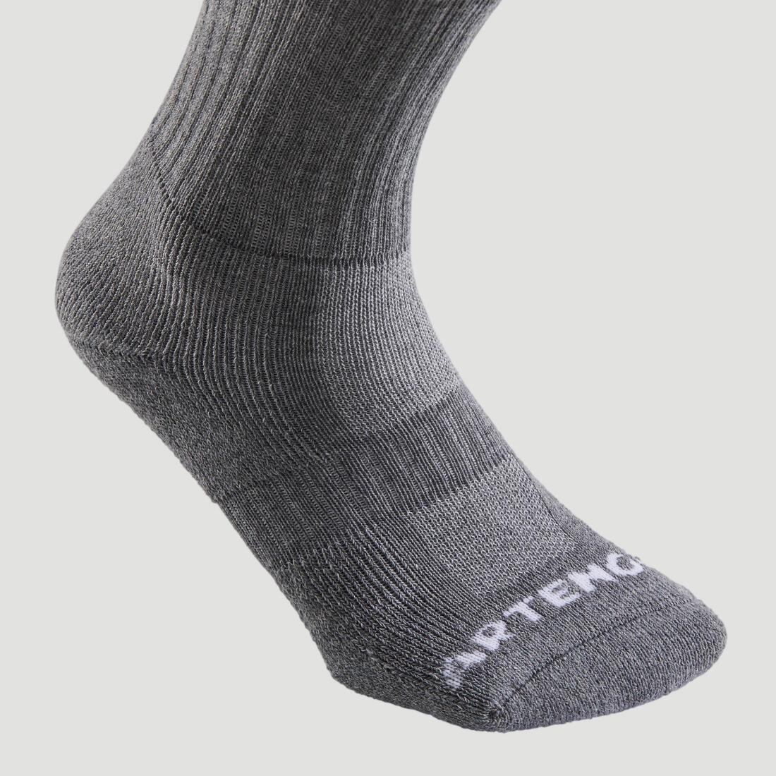 RS800 Adult High Sports Socks 3-pack-White, No Color, large image number 4